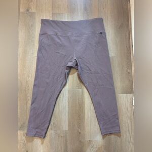 Athleta x Alicia Keys Ribbed High Rise Leggings Mauve Size 3X